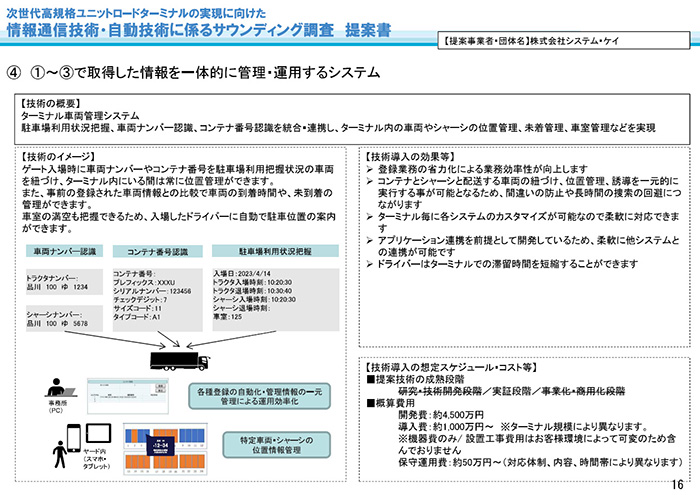 ターミナル車両管理システム