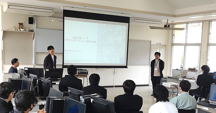 宮古工業高等学校のワークショップの様子